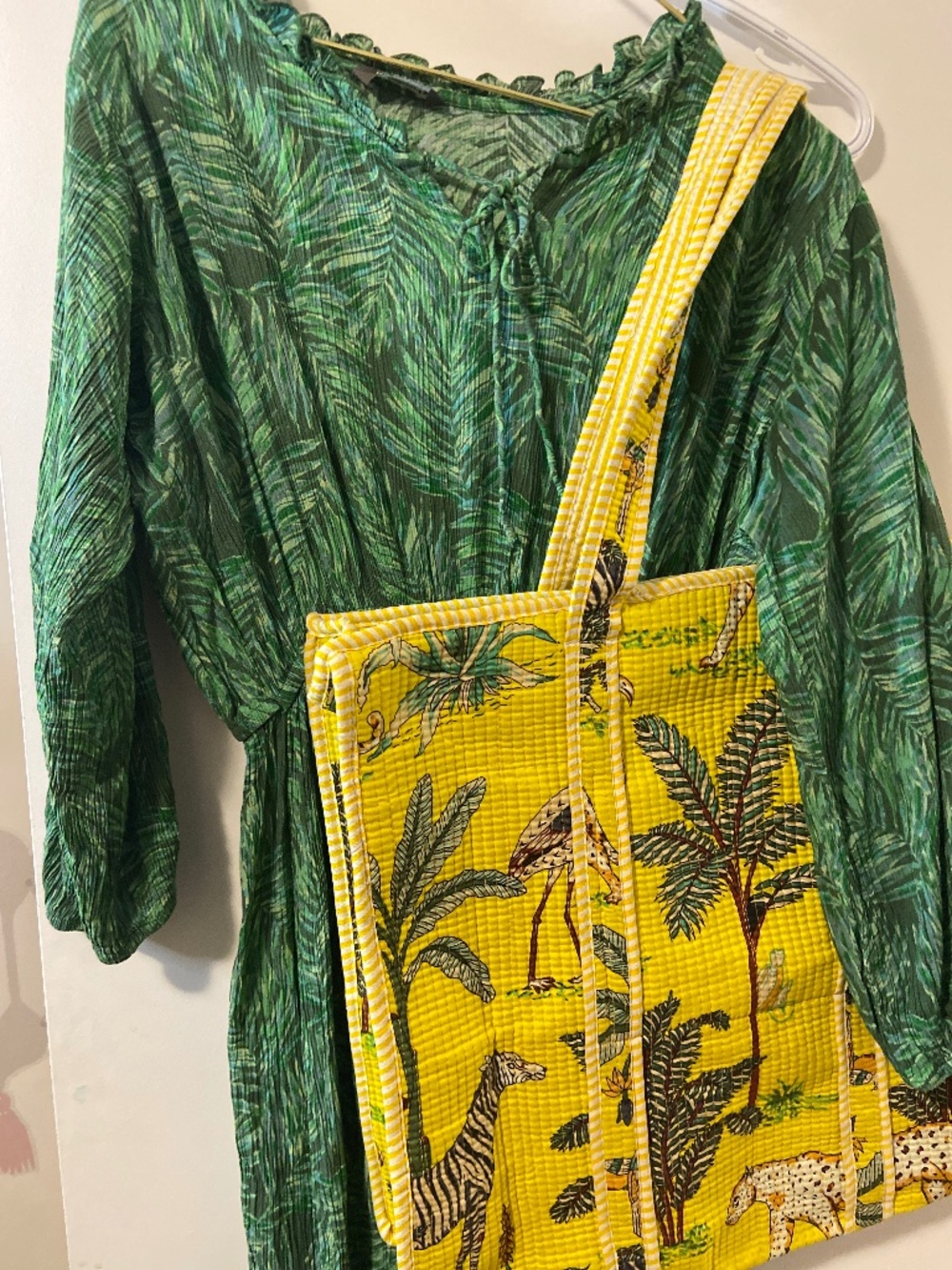 Dress and tote bag set of 2
